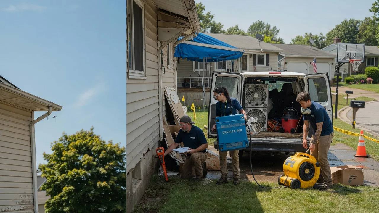 Ceiling Leak Cleanup in Mikana, WI near me